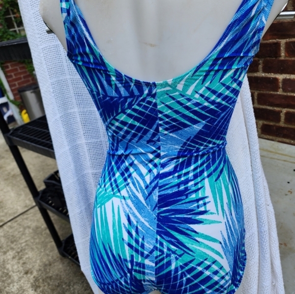 Gabar blue‎ palm One piece swimsuit 10 - Picture 9 of 10